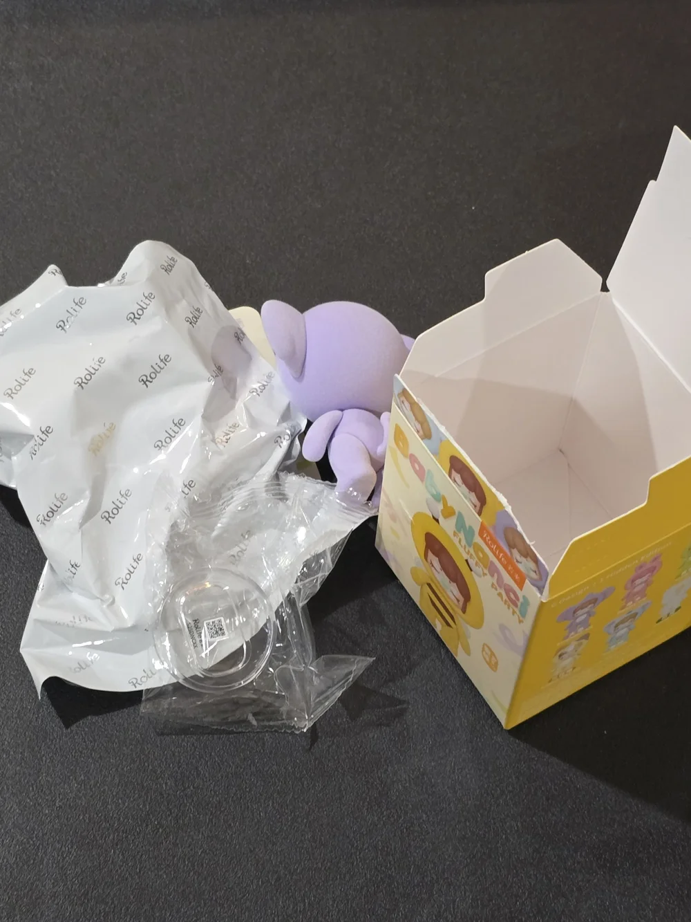 Rolife Baby Nanci Fluffy Party Purple Elephant Figure